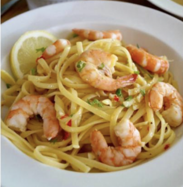 Aglio Olio Fettuccine with Prawn